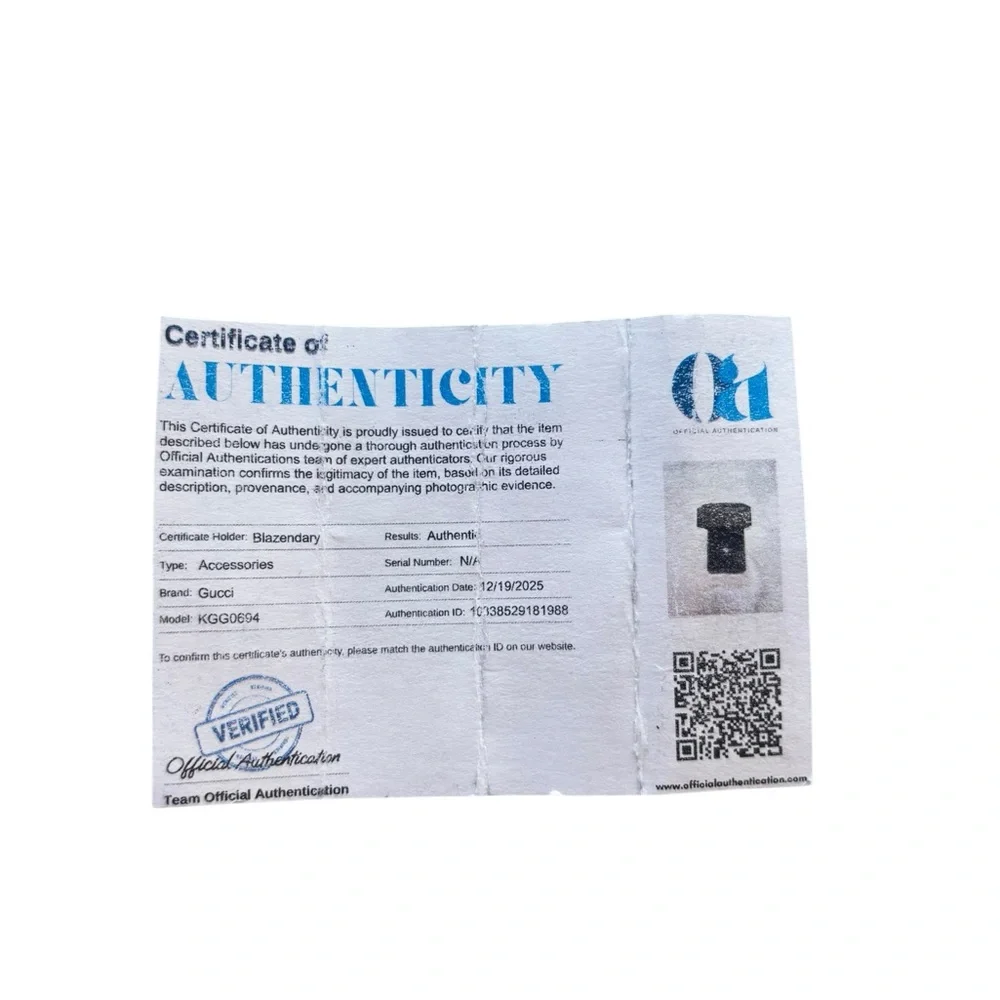 Gucci Interlocking Sterling Silver & Black Enamel Ring 13g - Picture 7 of 7